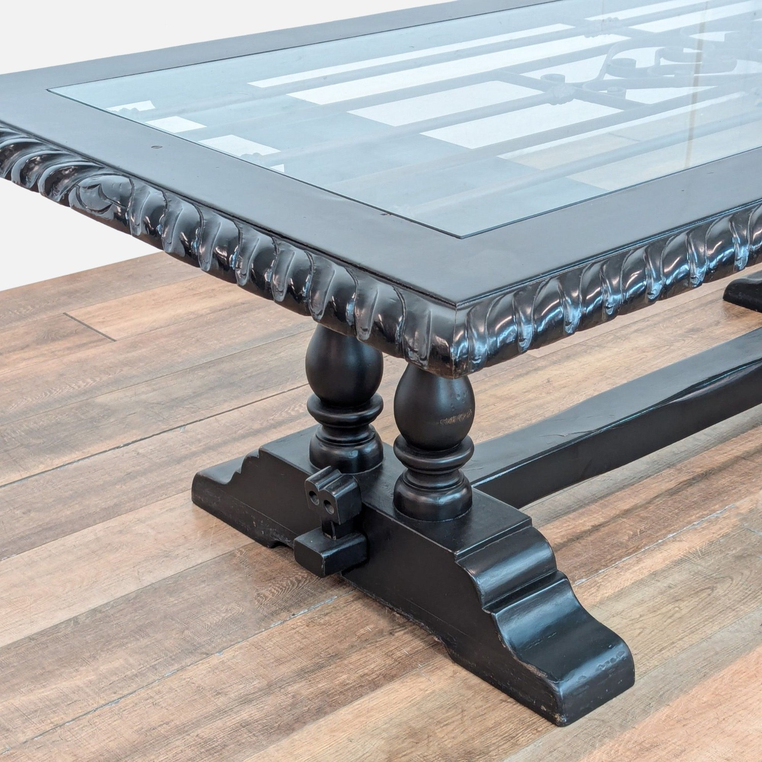 Peruvian Glass Top Dining Table - image-6