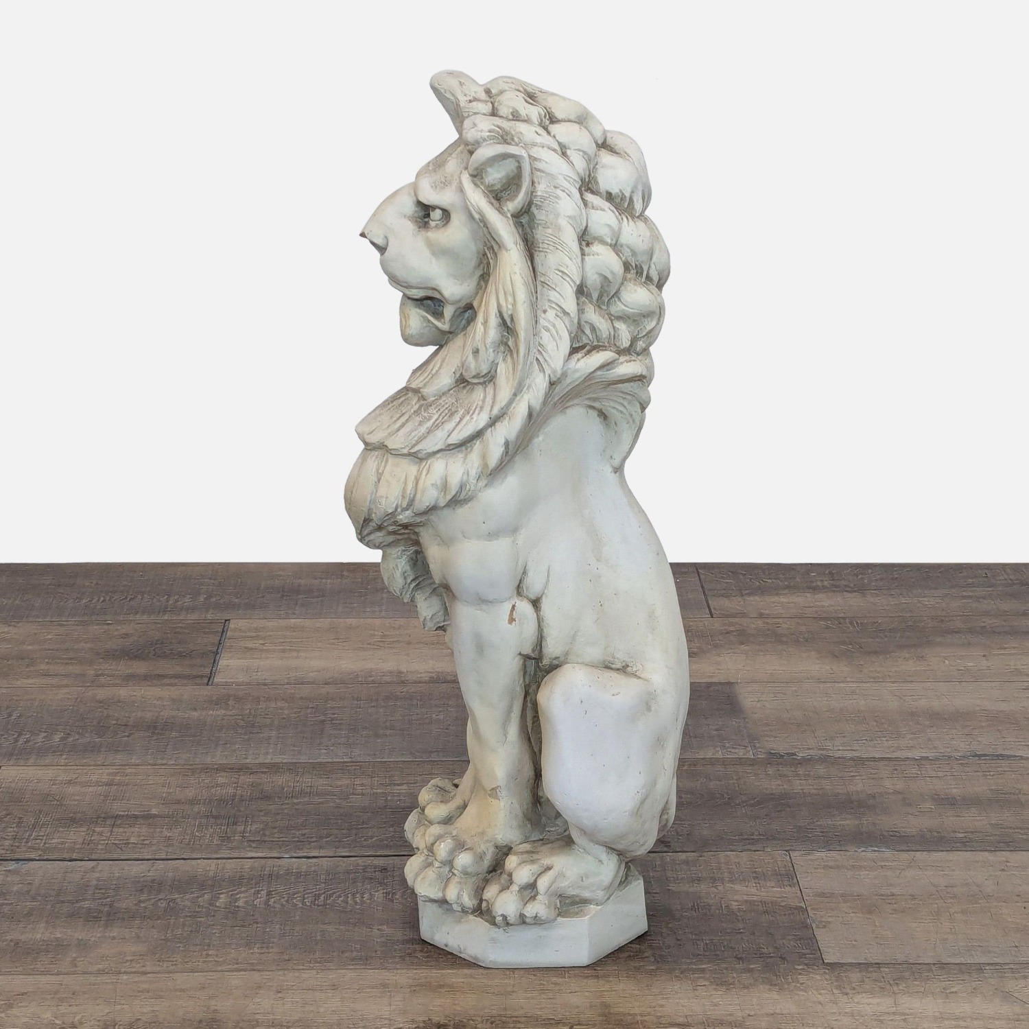 Large Guardian Lion Concrete Statue	 - image-4