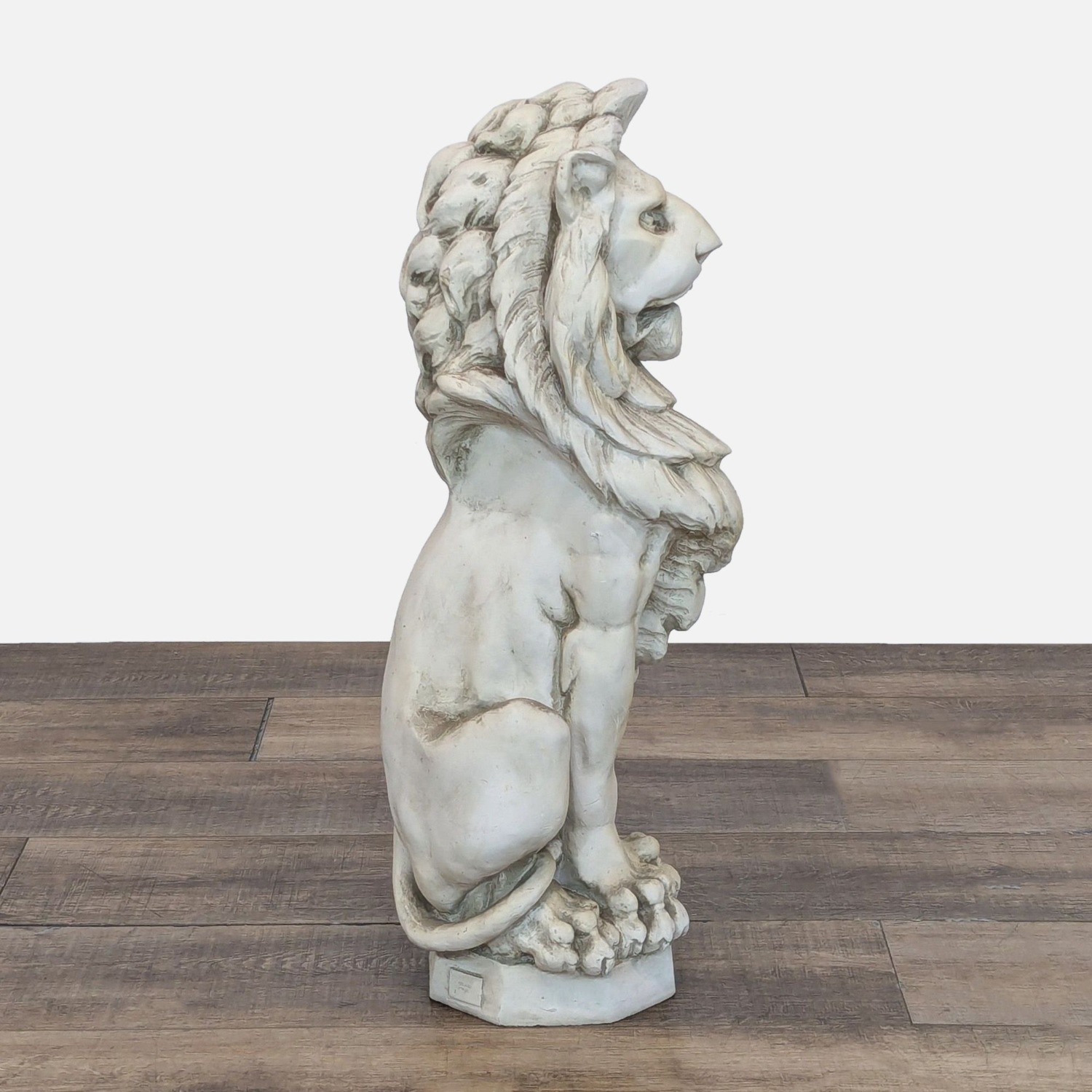 Large Guardian Lion Concrete Statue	 - image-2