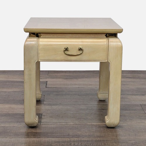 Used Vintage Bernhardt Ming Style End Table with Drawer for sale on AptDeco