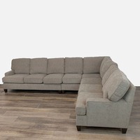 King Hickory L-Shaped Sectional Sofa in Neutral 