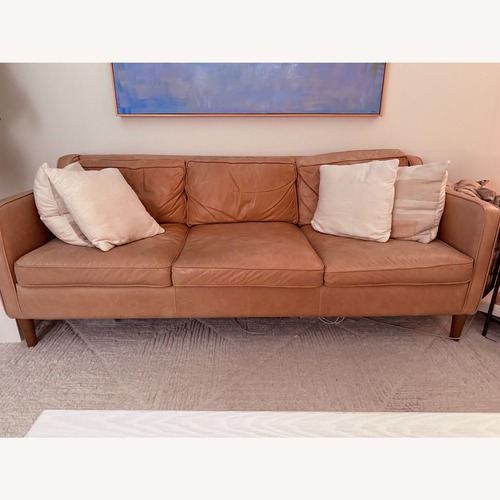 Used West Elm Hamilton Leather Sofa for sale on AptDeco