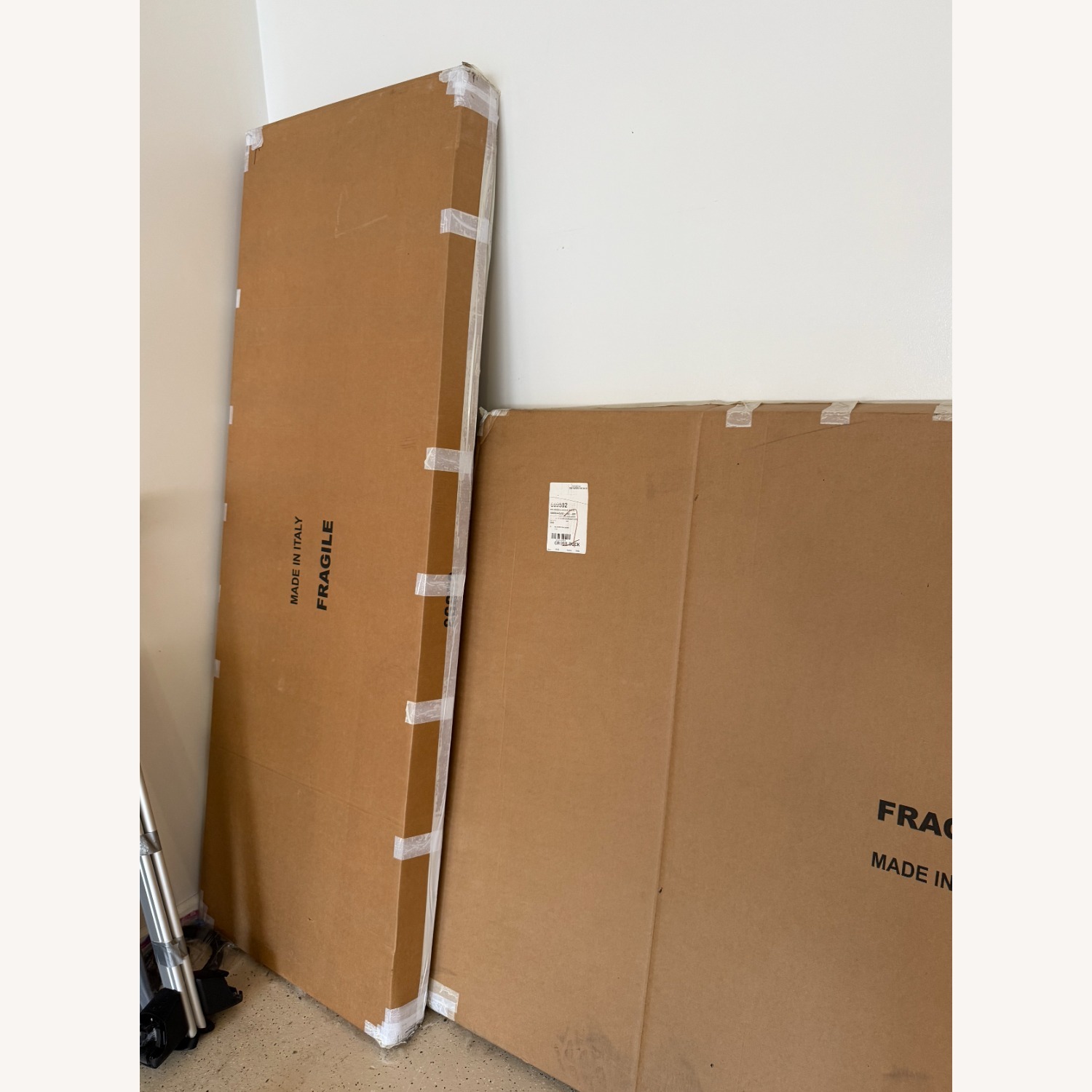 Crate & Barrel Mto Harbor Blue Wood King Bed - image-4