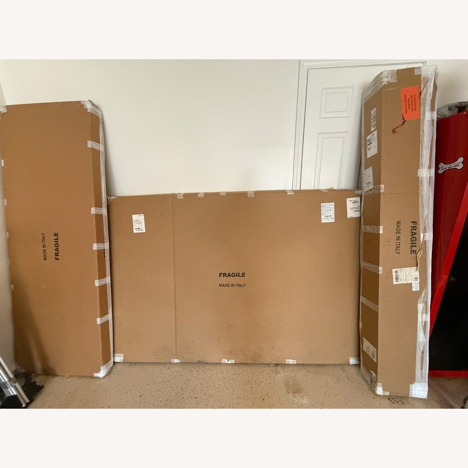 Crate & Barrel Mto Harbor Blue Wood King Bed - image-2