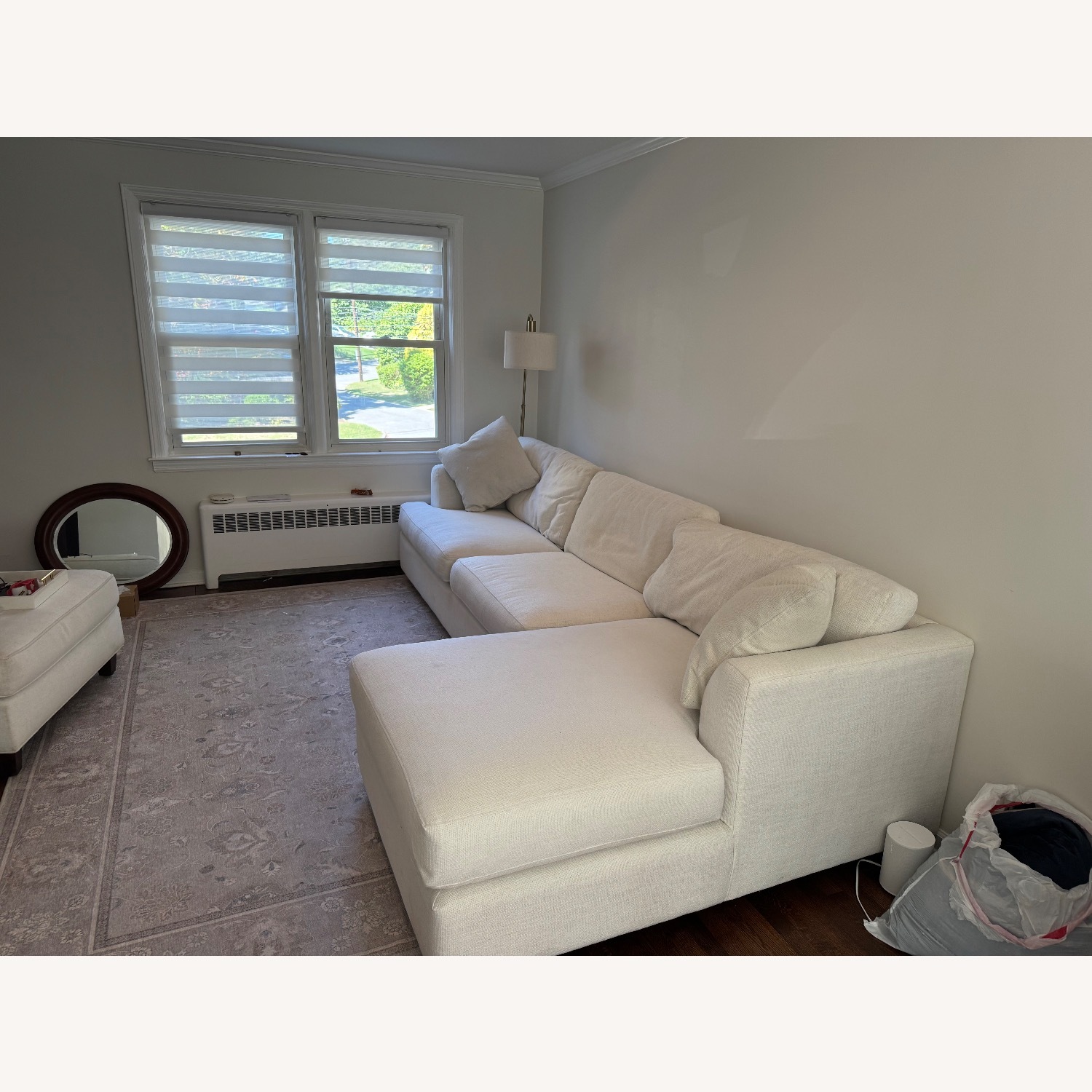 Joss & Main Natural Linen 2 Piece Sectional - image-2