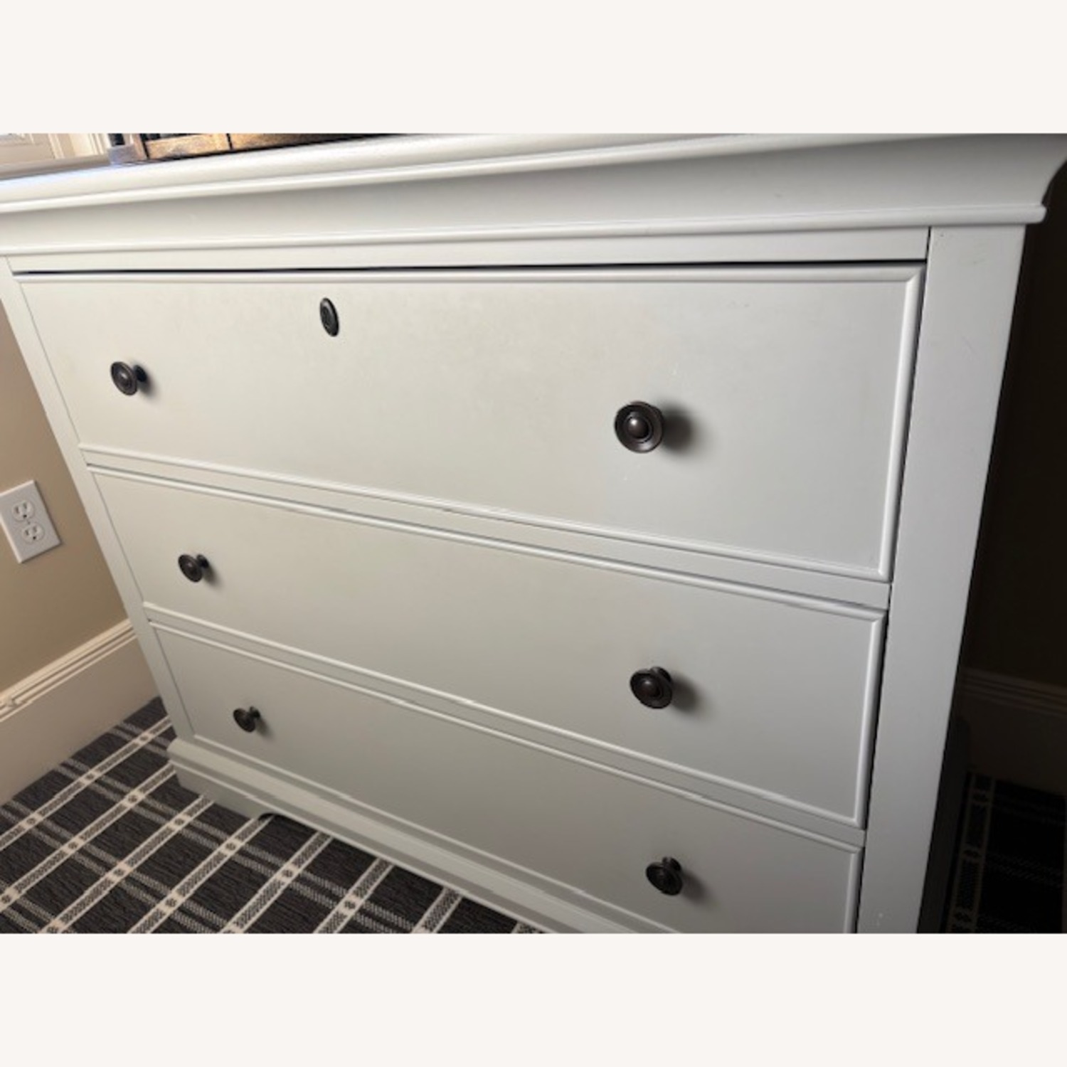 Pottery Barn Kids Larkin Light Gray Wood Dresser - image-2