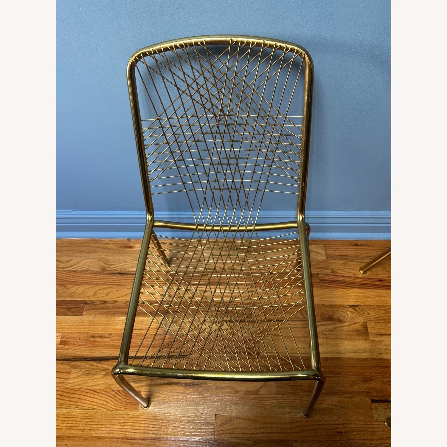 CB2 Alpha Brass Metal Chairs - image-3