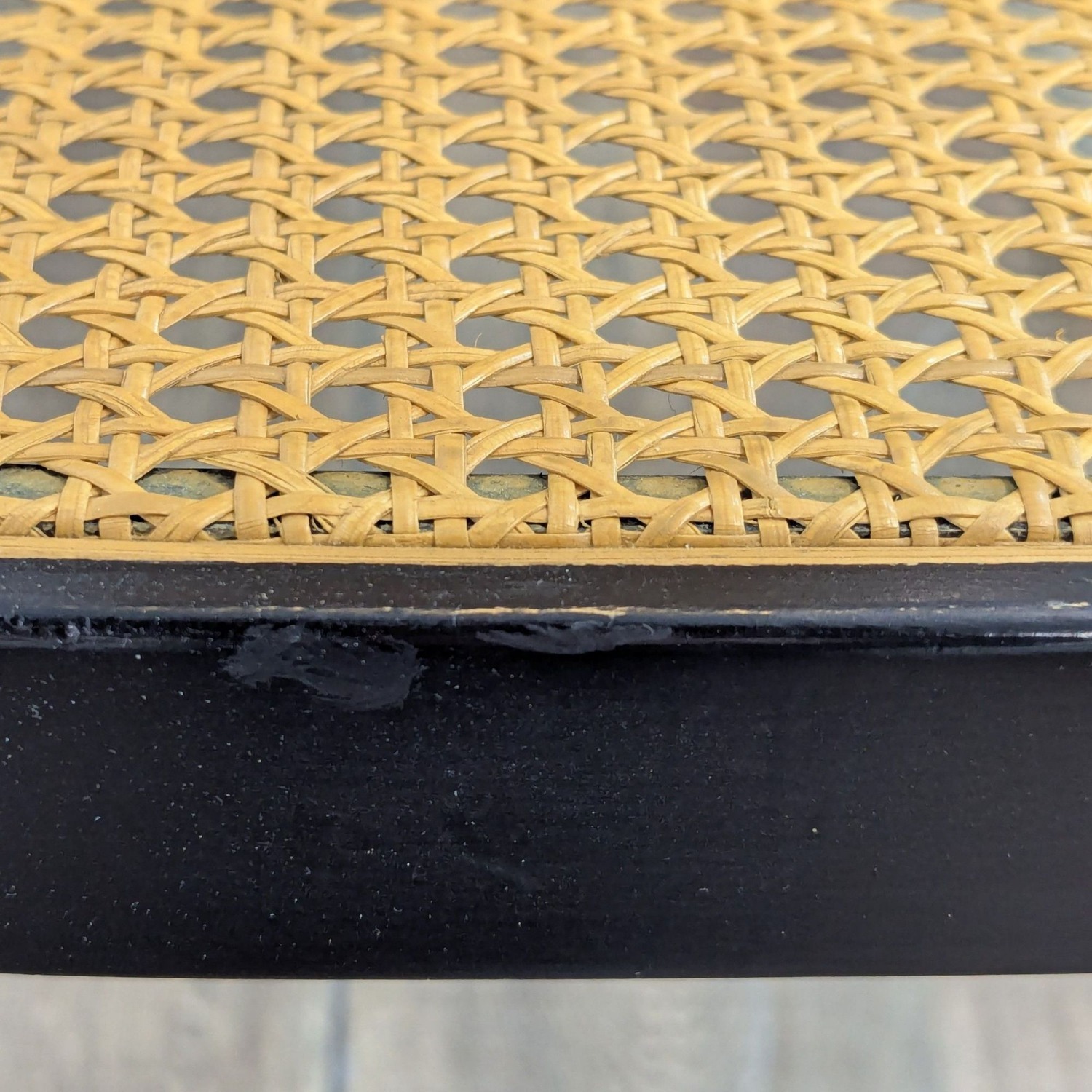 Vintage Chesa Metal and Rattan Rocking Chair	 - image-9