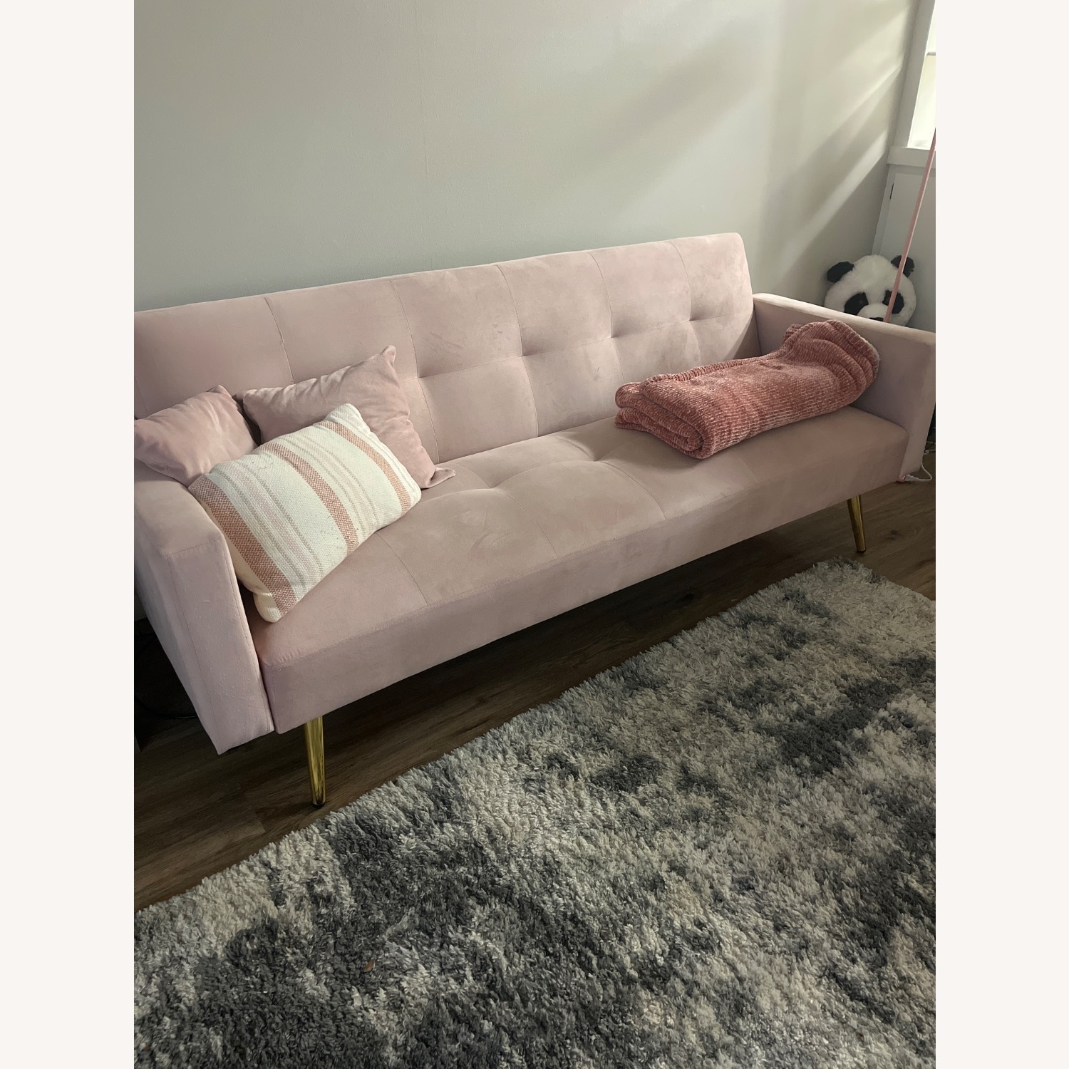Pink Futon Couch - image-2