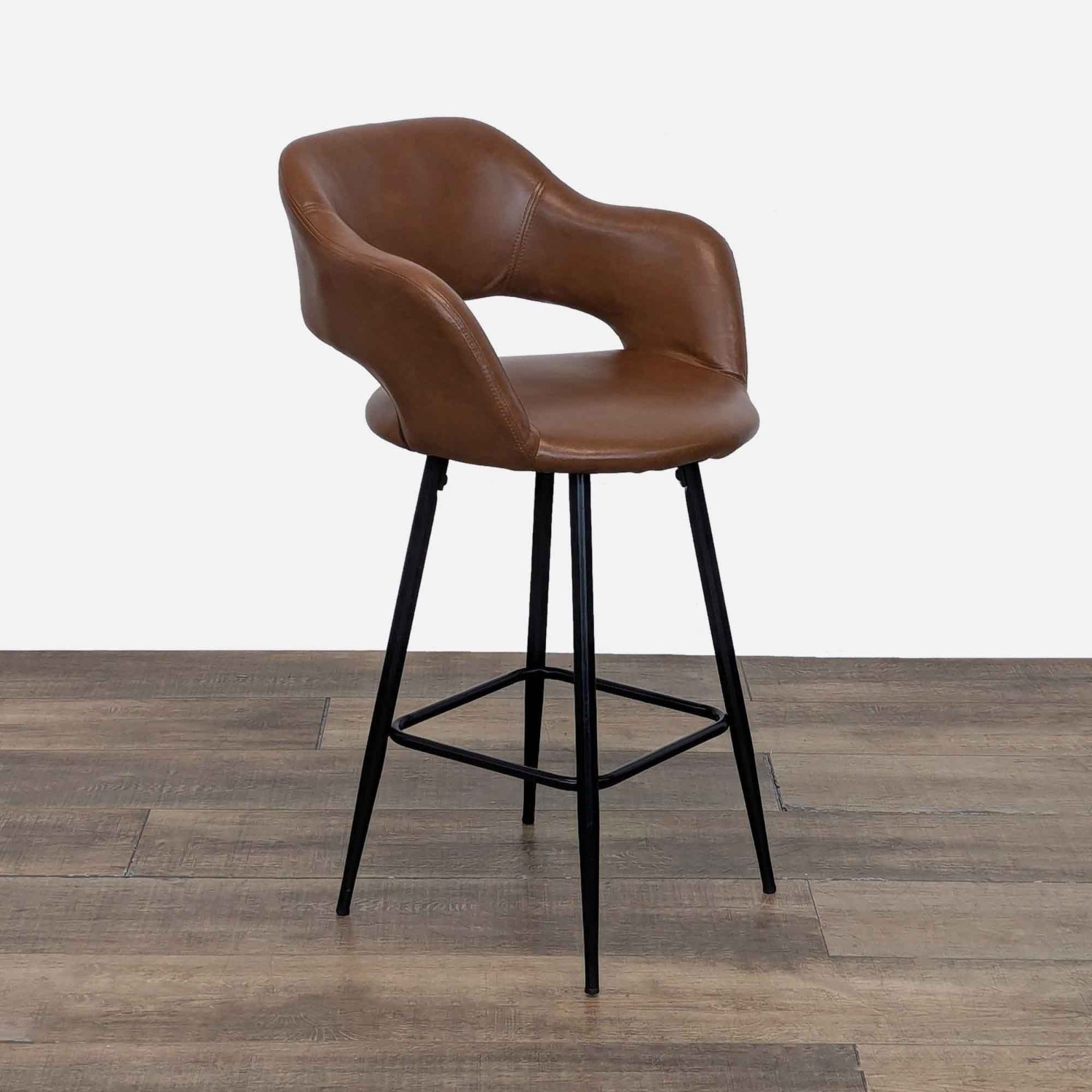 Lumisource Faux Leather Bar Stool - image-3