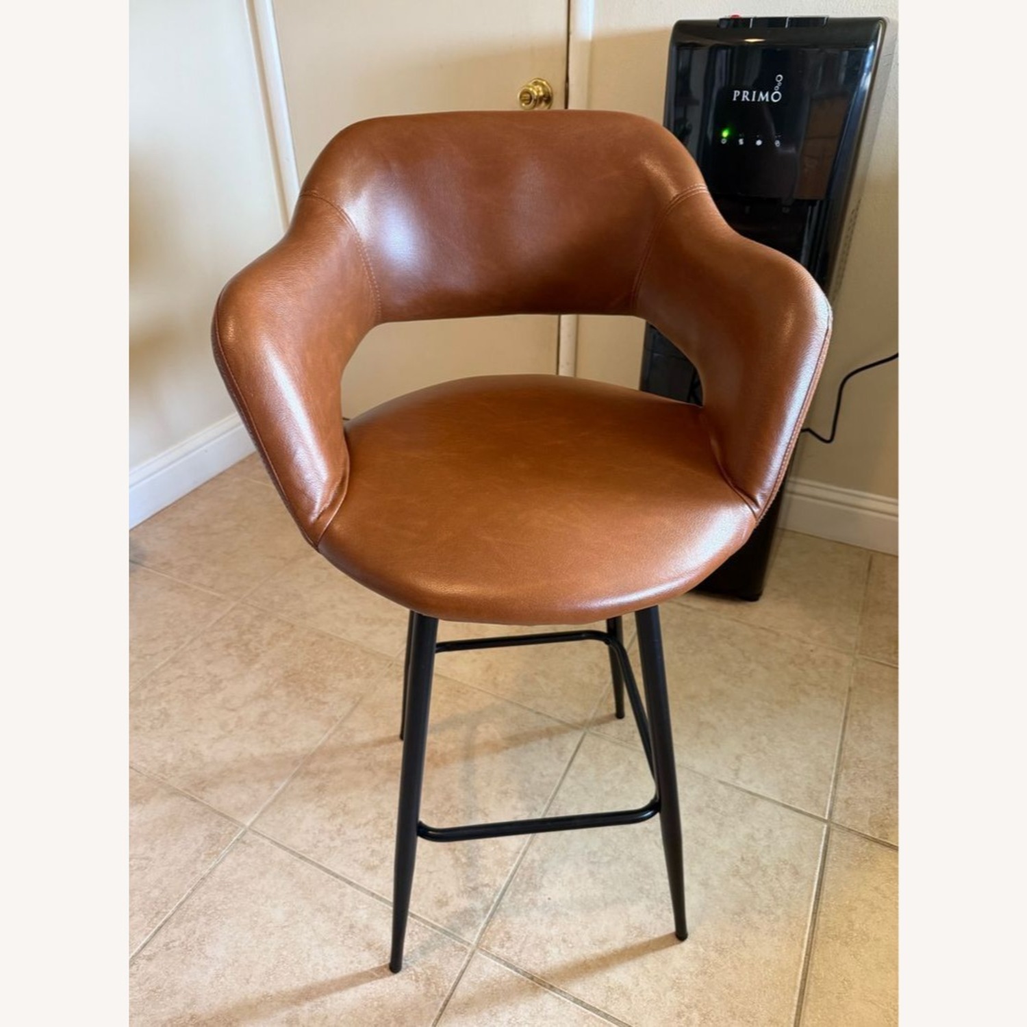 Lumisource Faux Leather Bar Stool - image-1