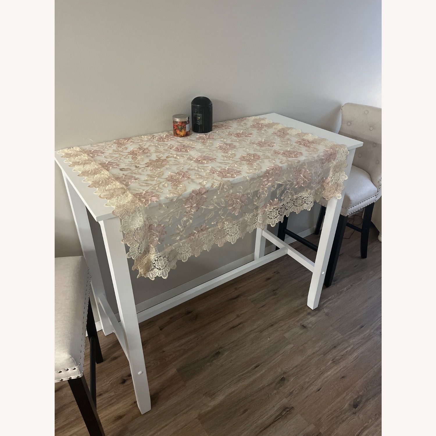 White Counter Height Table - image-1