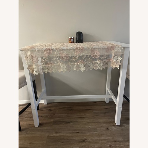 Used White Counter Height Table for sale on AptDeco