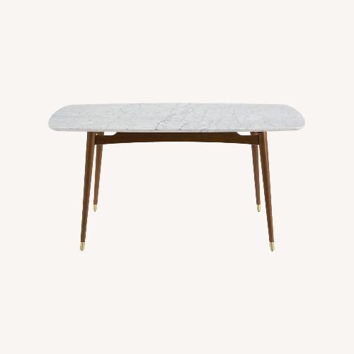 Used Mid-Century Dining Table - Granite Top for sale on AptDeco