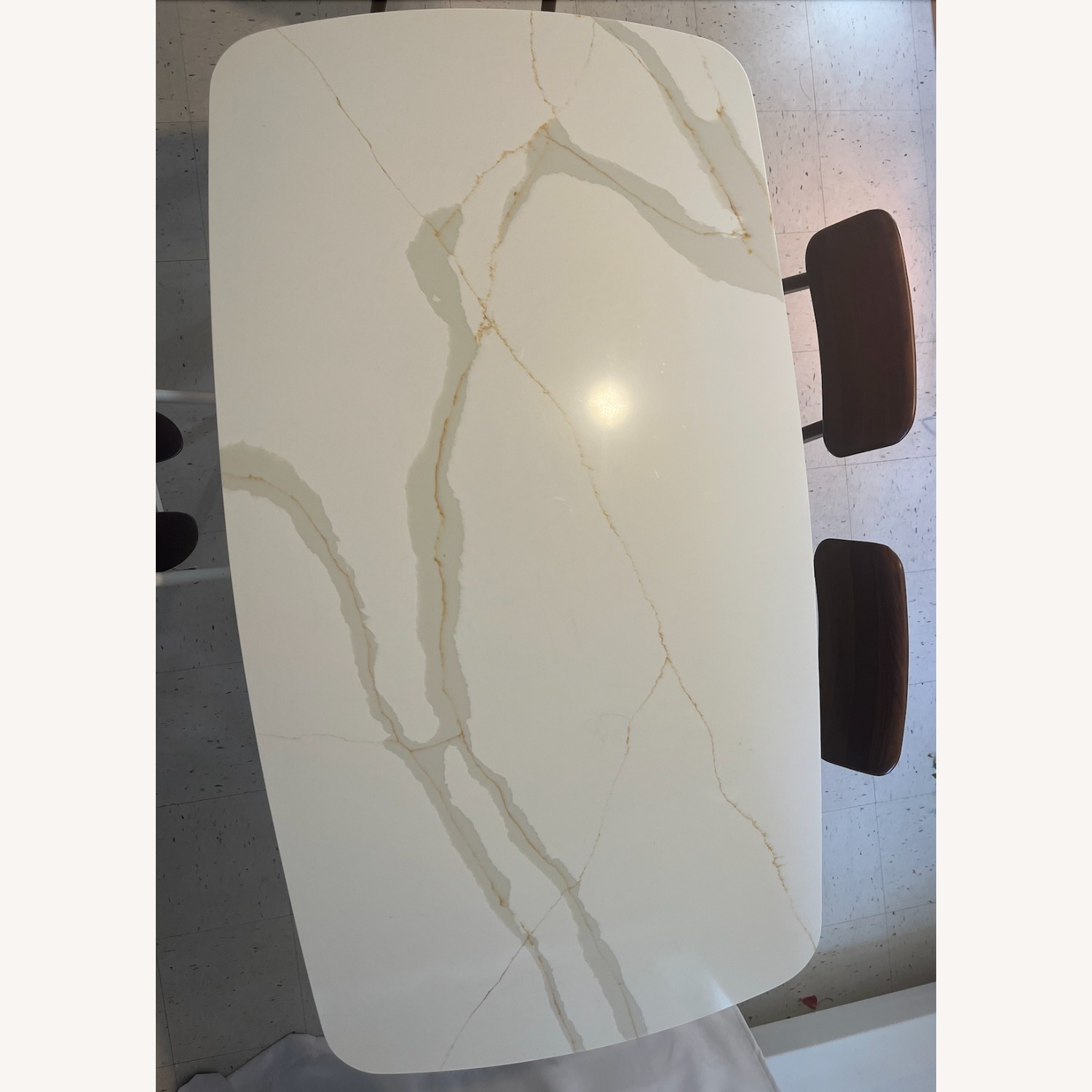 Mid-Century Dining Table - Granite Top - image-1