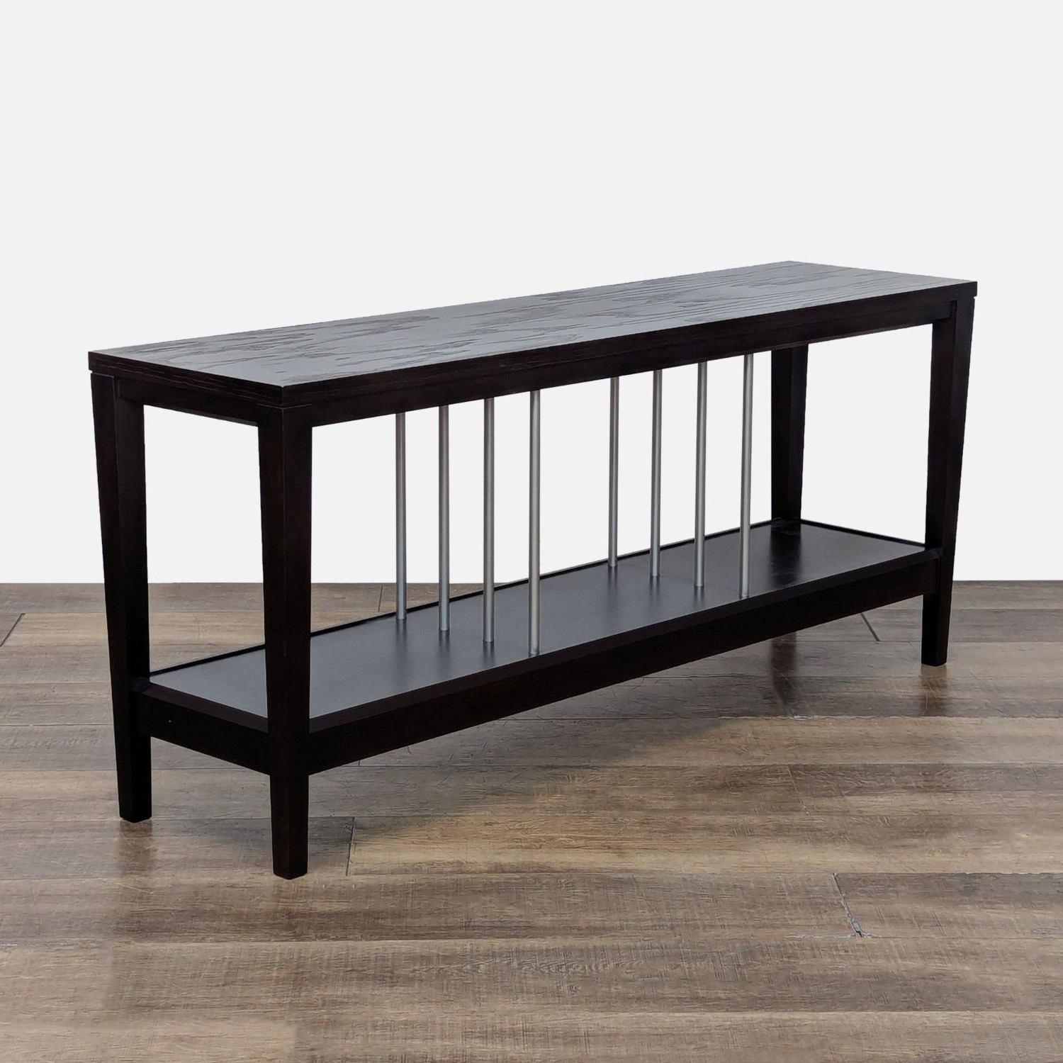 Baronet Furniture Wood Console Table with Metal - image-1