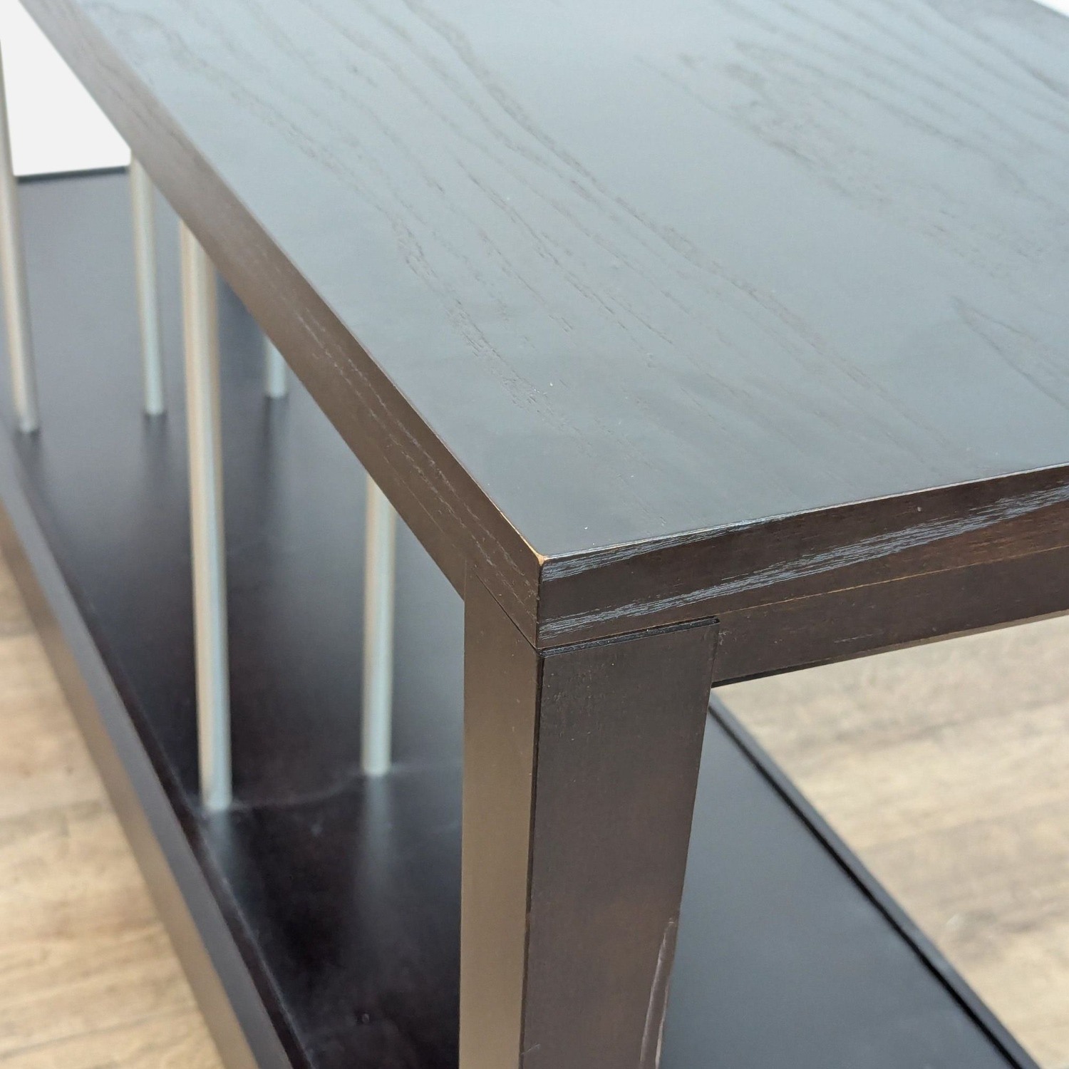 Baronet Furniture Wood Console Table with Metal - image-2