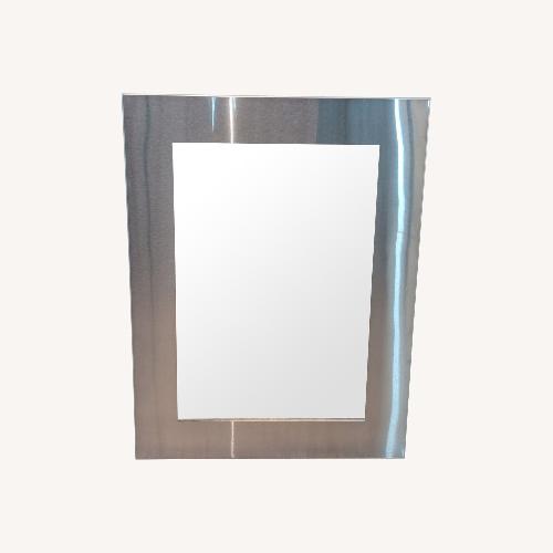 Used Room & Board Stainless Framed Wall Mirror for sale on AptDeco