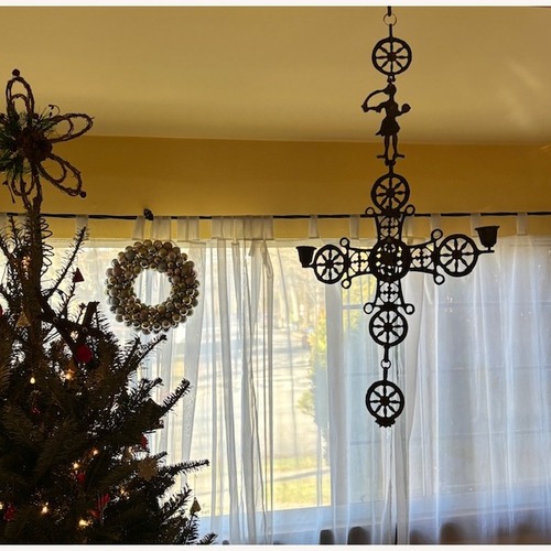 Used Byzantine Cross Candle Holder for sale on AptDeco