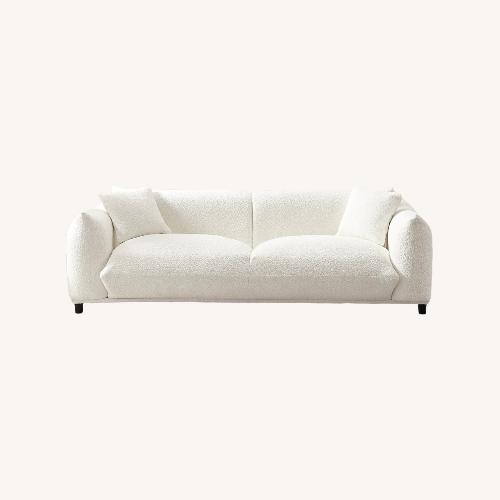 Used Walmart Modern French Boucle Couch in Cream for sale on AptDeco