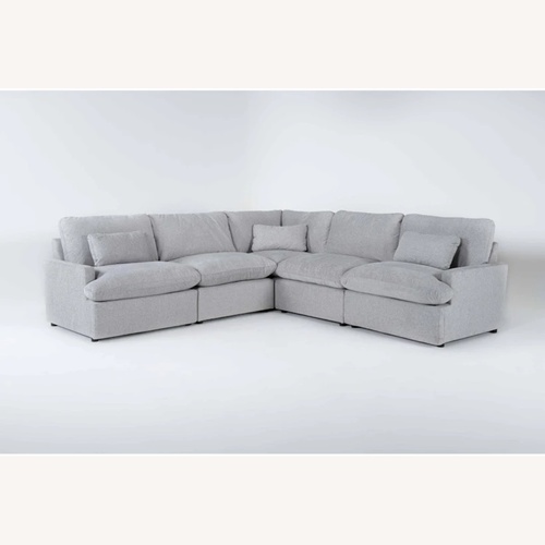 Used Living Spaces Jolene Silver Grey Corner for sale on AptDeco