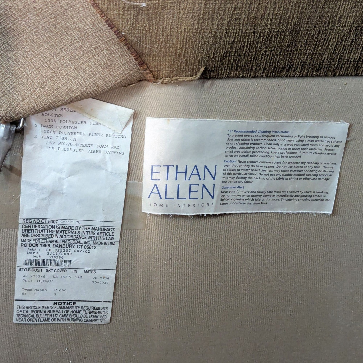 Ethan Allen Traditional 3-Seat Sofa - image-8