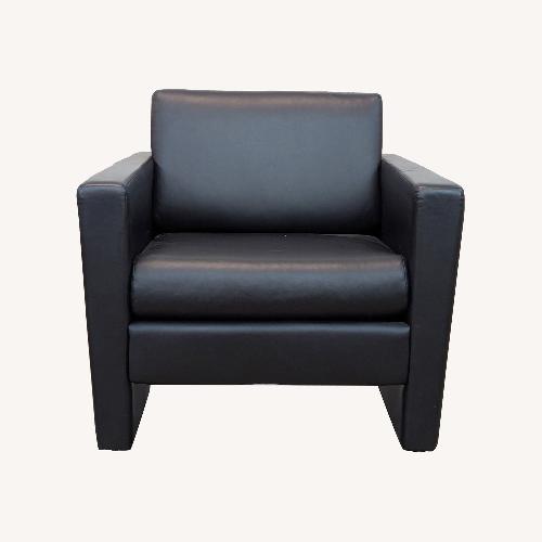 Used Pennant Faux Leather Modern Lounge Chair for sale on AptDeco