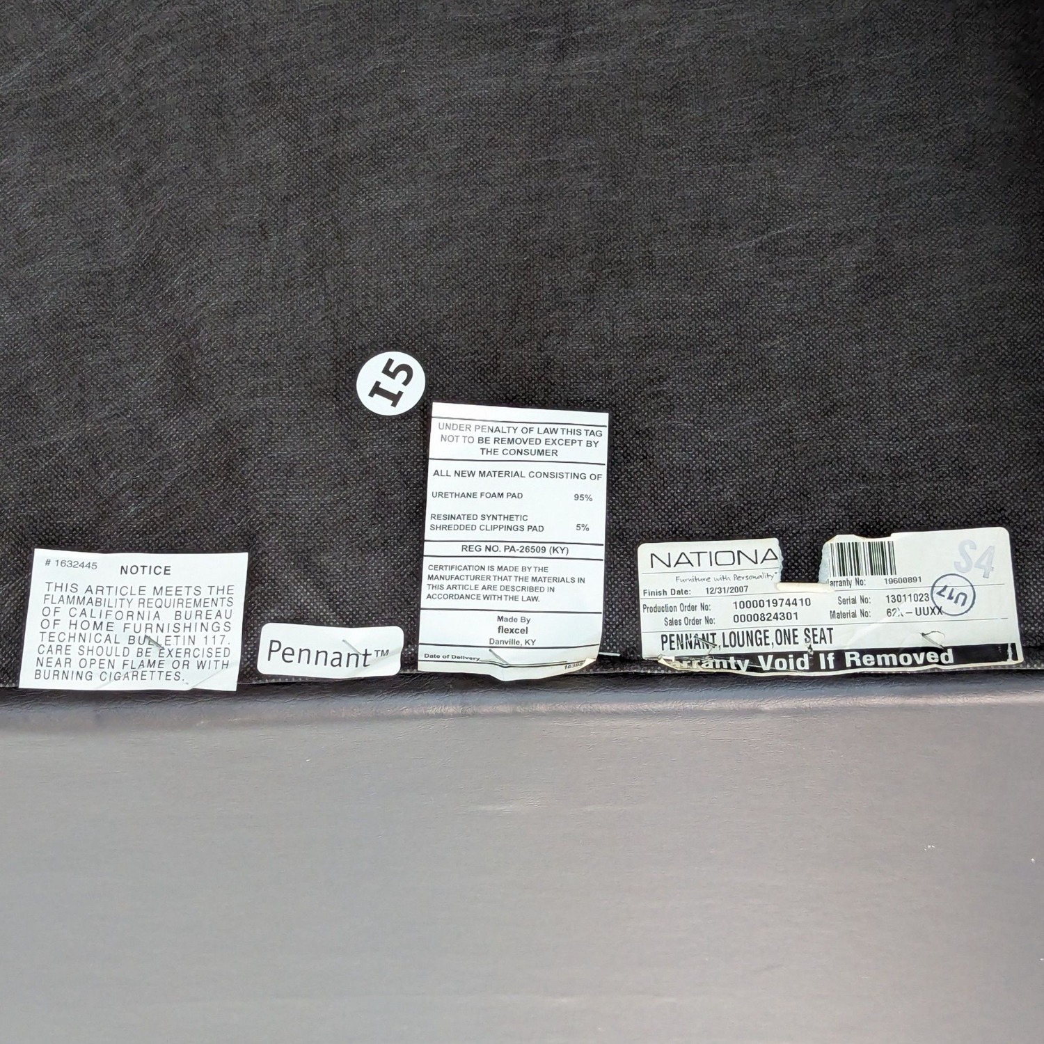 Pennant Faux Leather Modern Lounge Chair - image-5