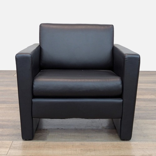 Used Pennant Faux Leather Modern Lounge Chair for sale on AptDeco