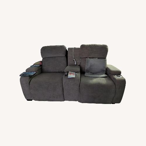 Used Living Spaces Light Gray Electric Recliner  for sale on AptDeco