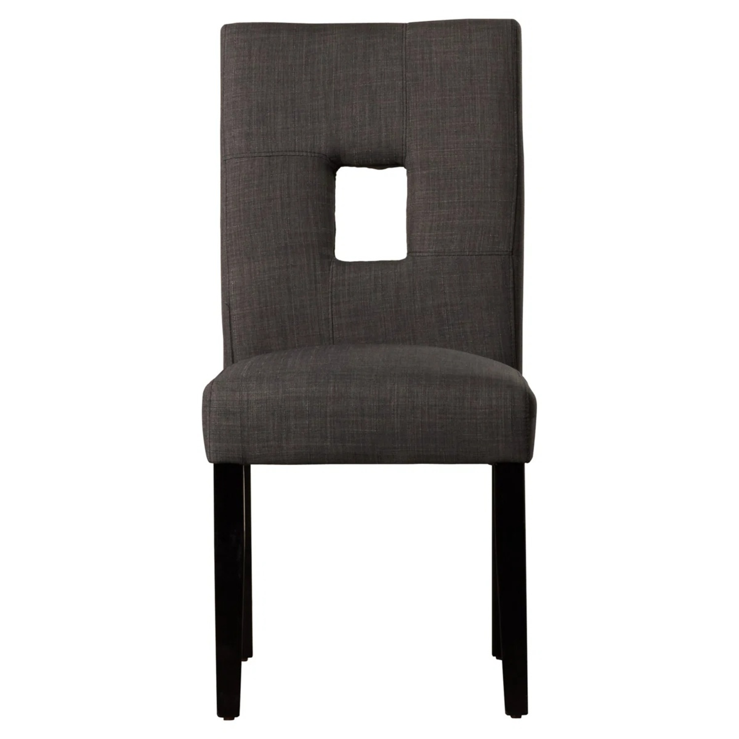 Andover Mills Dark Gray Linen Dining Chairs - image-3