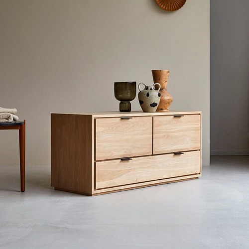 Used Tikamoon Sensen Solid Oak TV Stand for sale on AptDeco