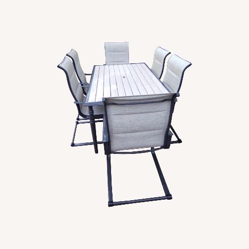 Used Hampton Row Light Brown Patio Furniture for sale on AptDeco