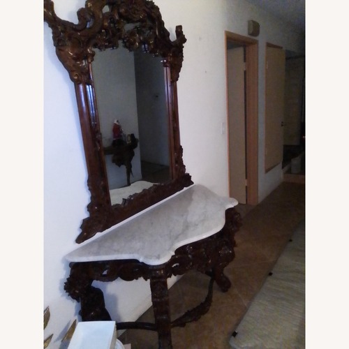 Used Broyhill Furniture Dark Brown Wall Mirror for sale on AptDeco