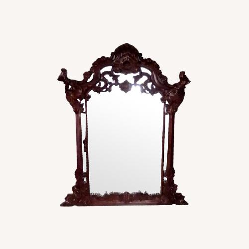 Used Broyhill Furniture Dark Brown Wall Mirror for sale on AptDeco
