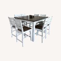 Canadel White Wood Stools