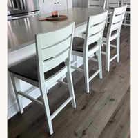 Canadel White Wood Stools