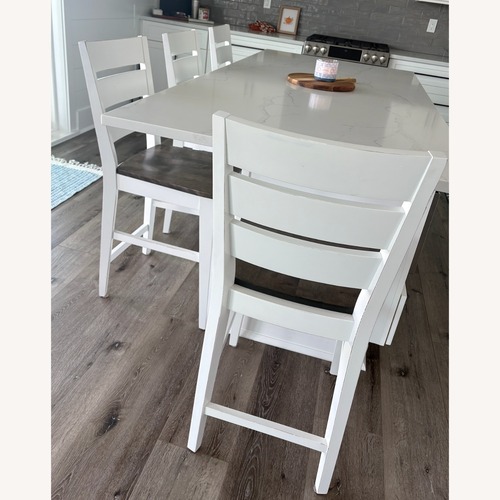 Used Canadel White Wood Stools for sale on AptDeco