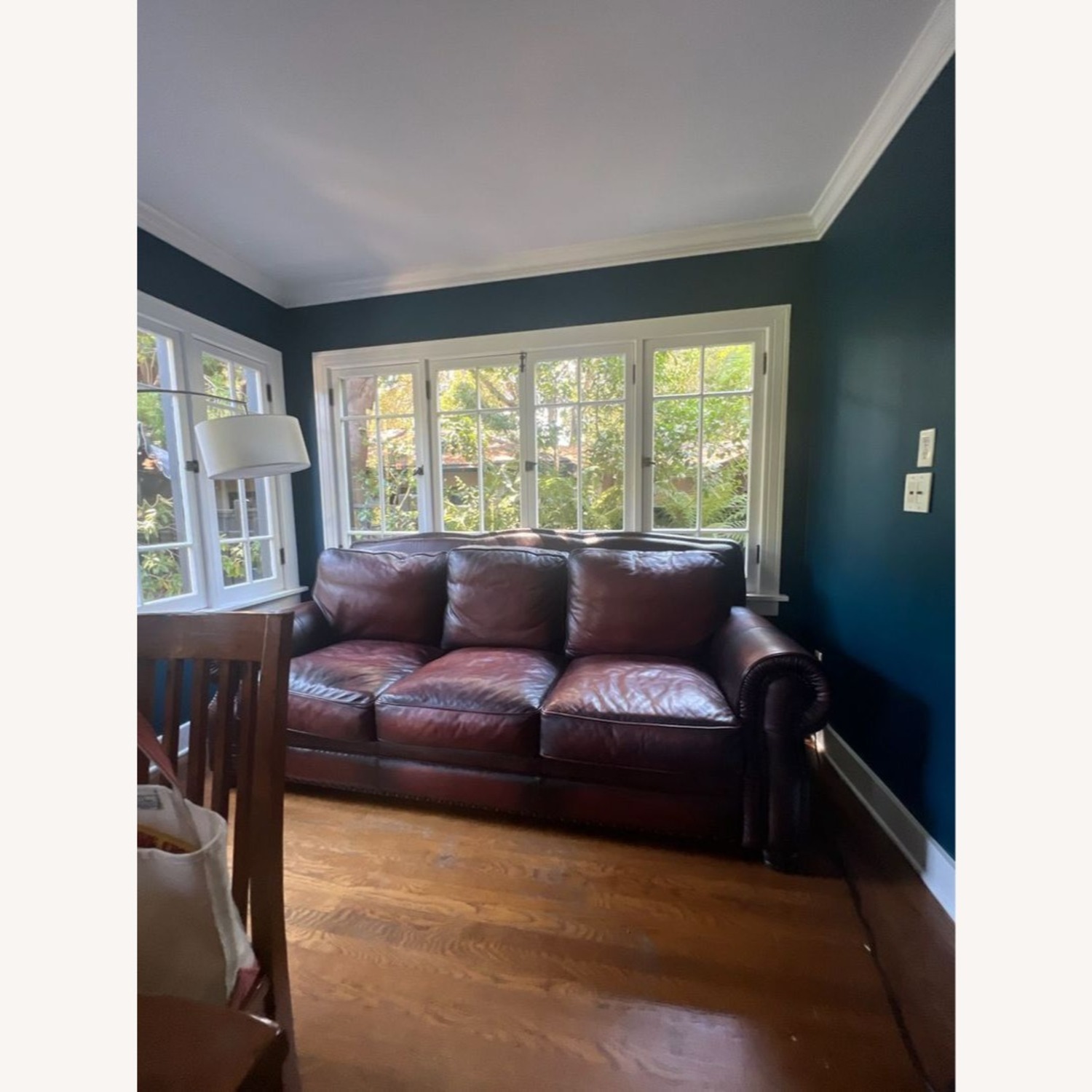 Classic Custom Brown Leather 3-Seat Sofa - image-11