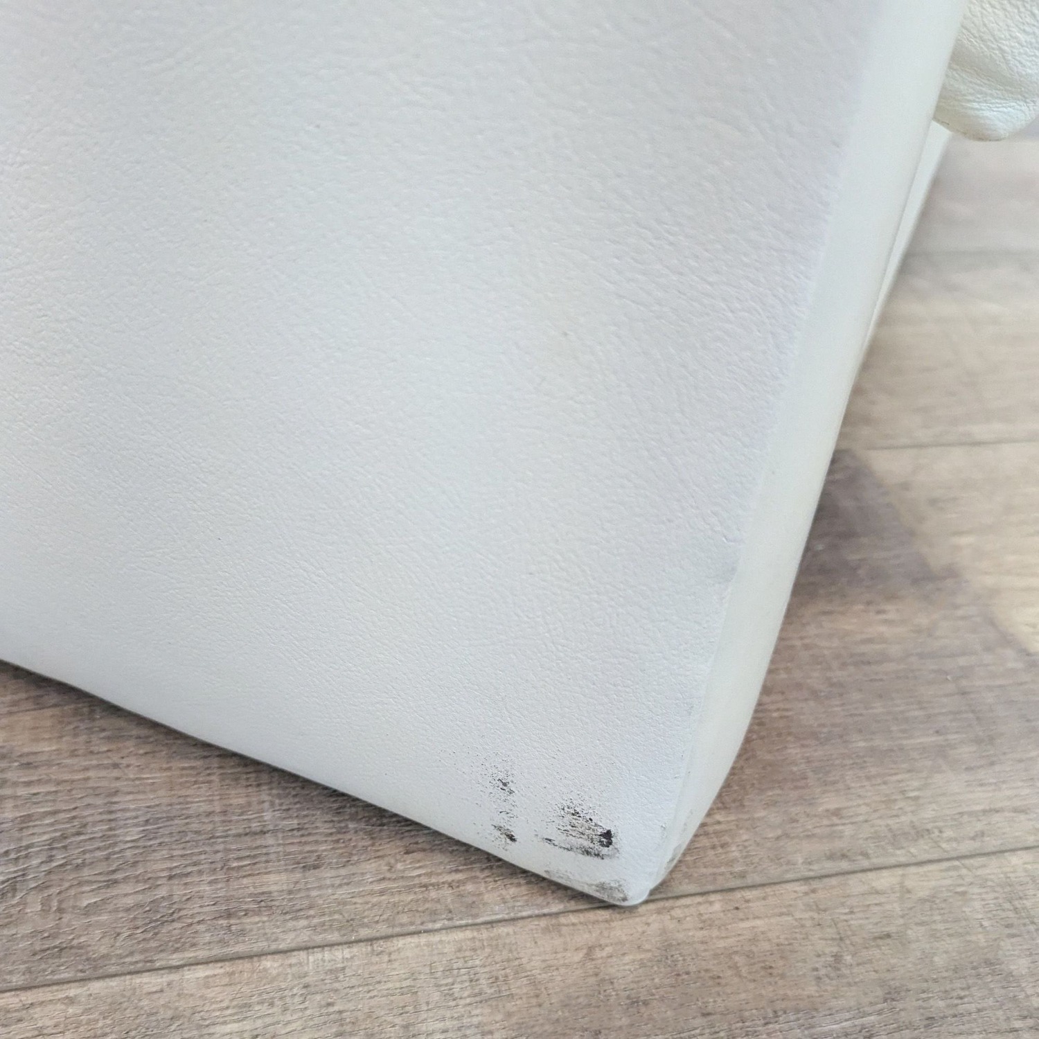 West Elm Modern Tufted Leather Lounge Chair - image-8