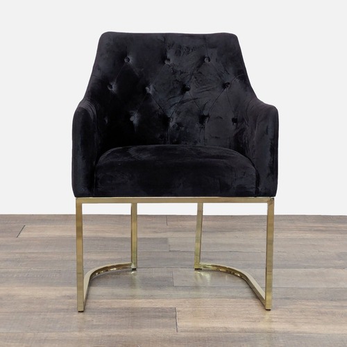 Used Noble House Contemporary Modern Black Velvet  for sale on AptDeco