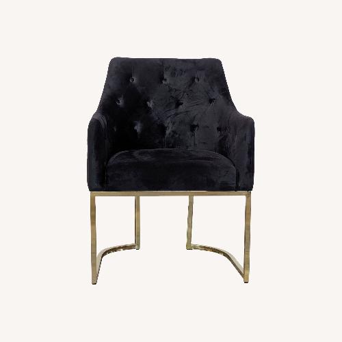 Used Noble House Contemporary Modern Black Velvet for sale on AptDeco