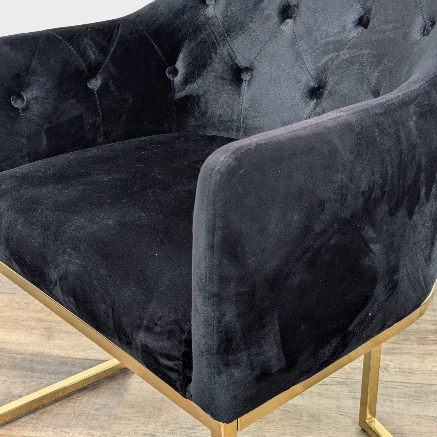 Noble House Contemporary Modern Black Velvet  - image-5