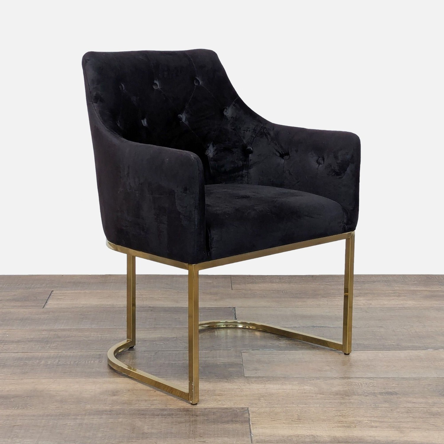 Noble House Contemporary Modern Black Velvet  - image-7