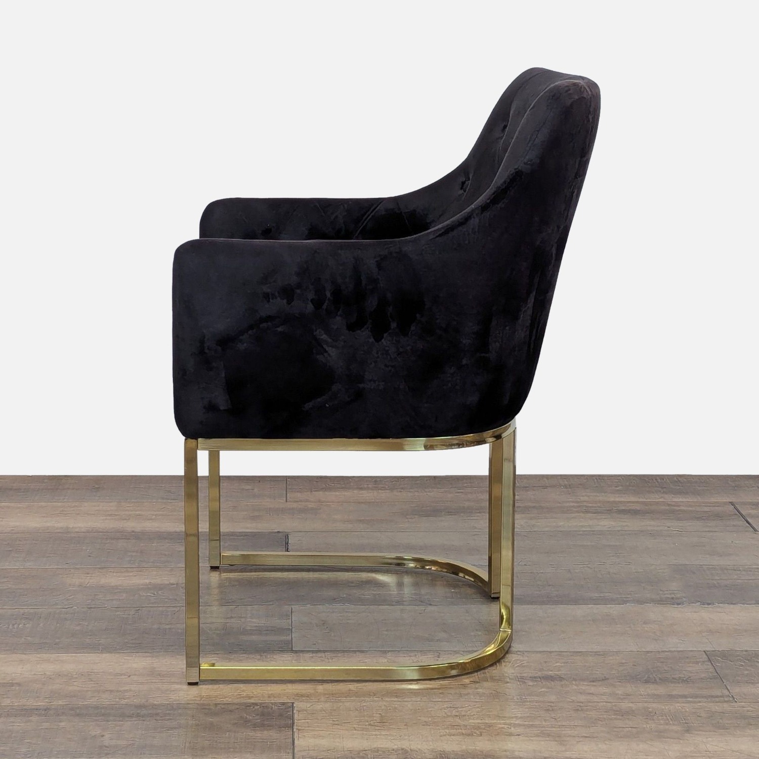 Noble House Contemporary Modern Black Velvet  - image-4