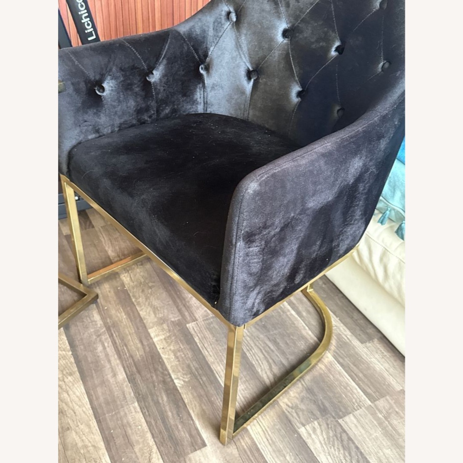 Noble House Contemporary Modern Black Velvet  - image-6