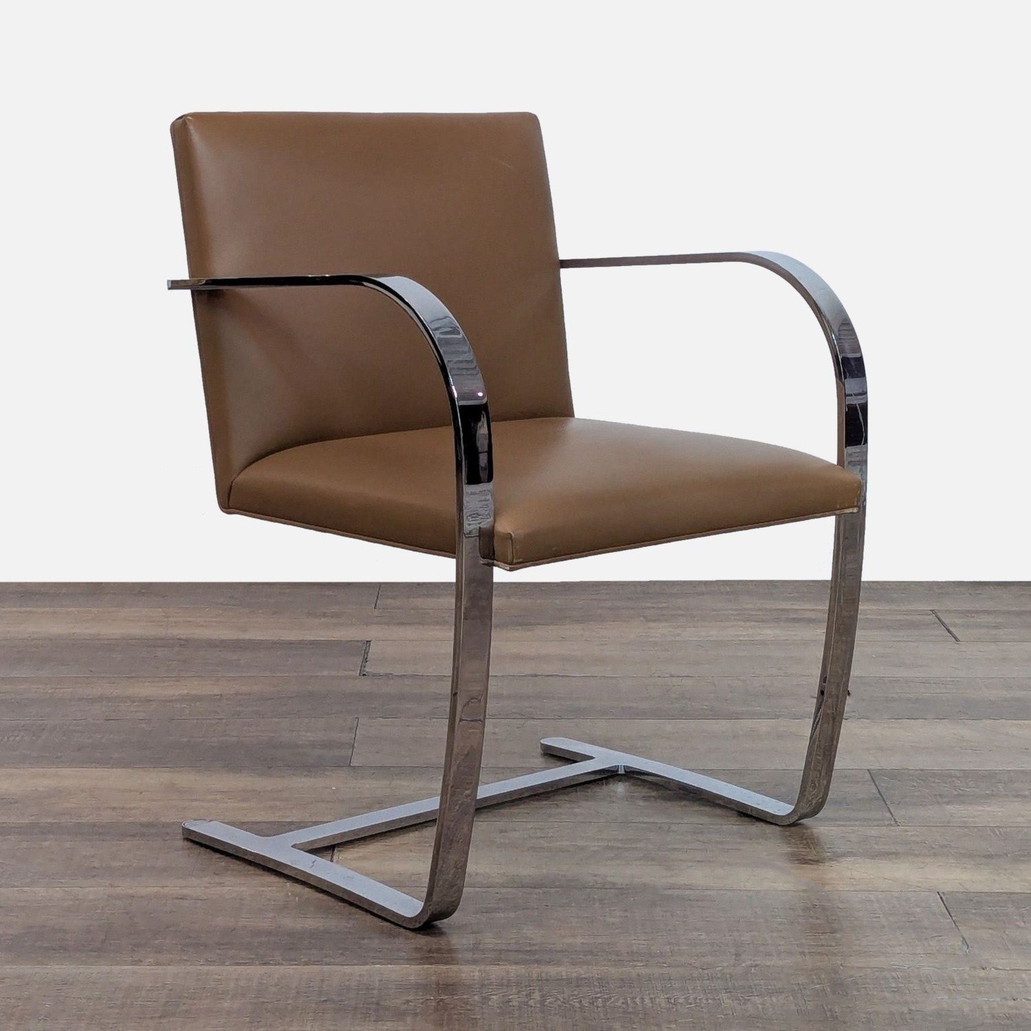 Knoll Brno Modern Leather Chair by Mies van - image-1
