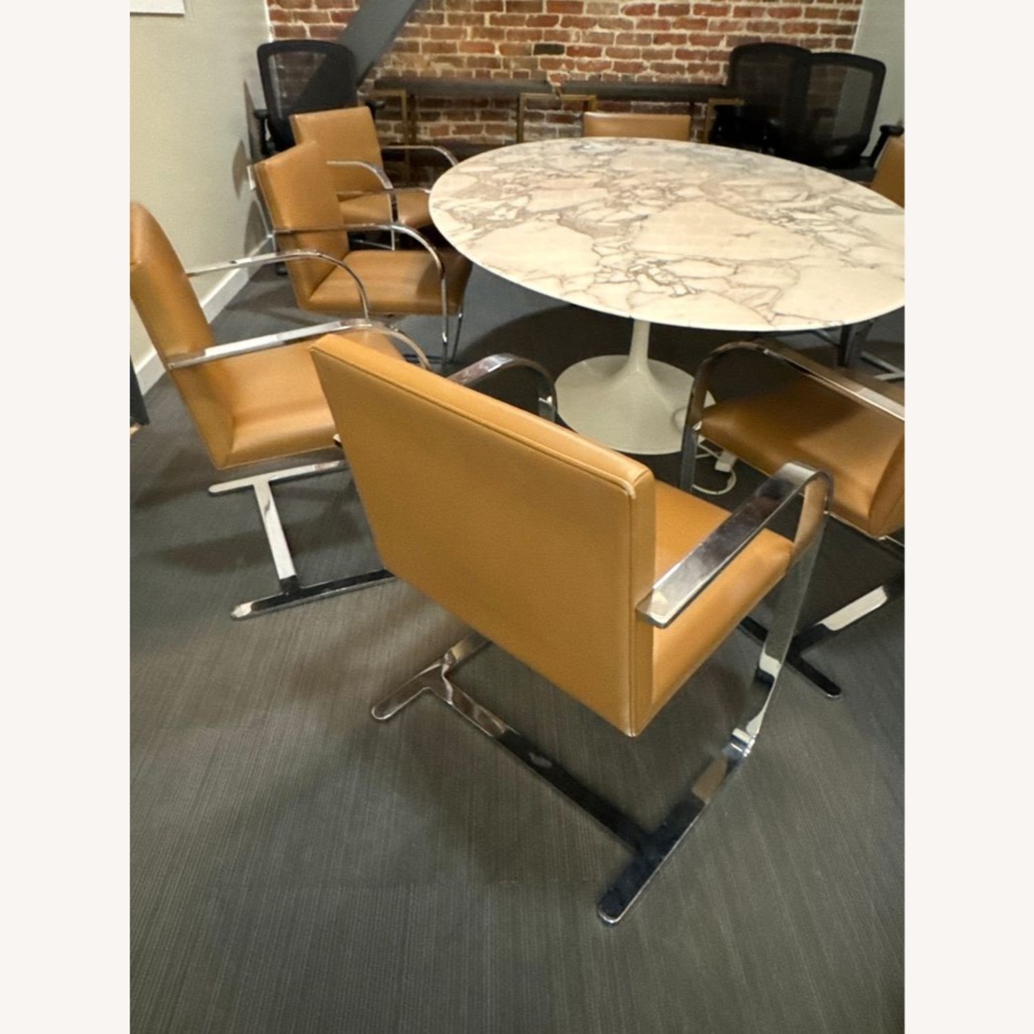 Knoll Brno Modern Leather Chair by Mies van - image-7