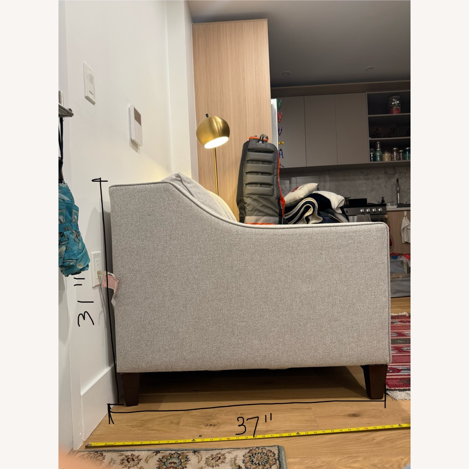 West Elm Light Gray Sleeper Sofa - image-5