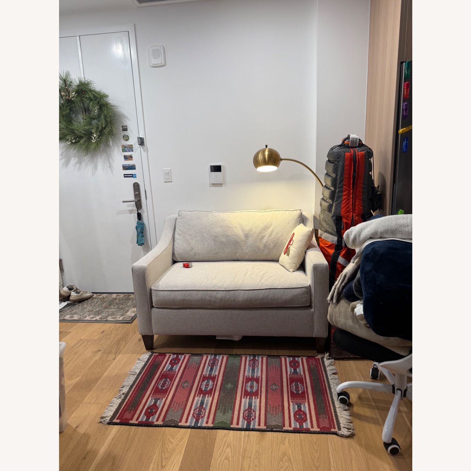 West Elm Light Gray Sleeper Sofa - image-2